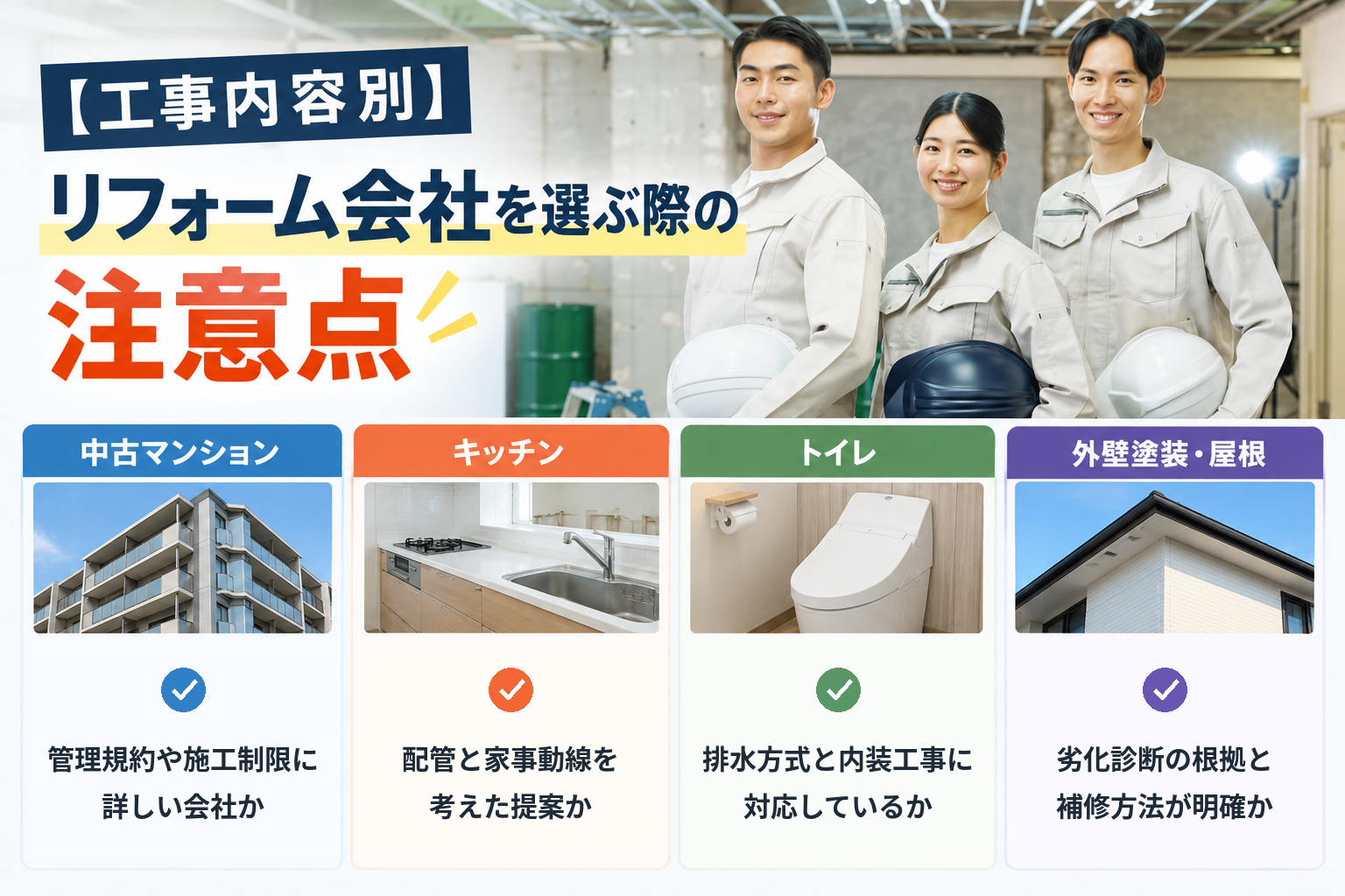 リフォーム会社 選び方