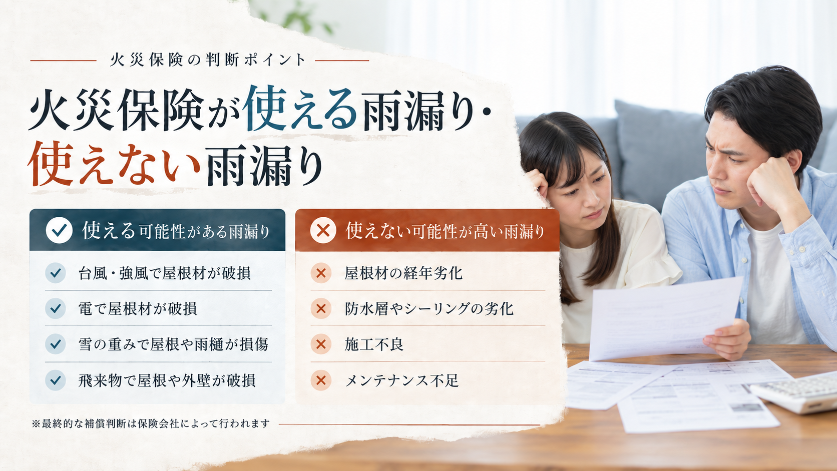 雨漏り 火災保険2