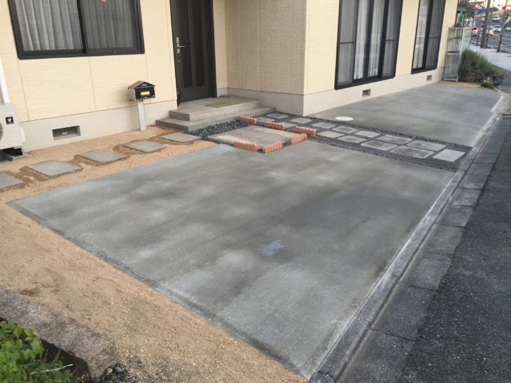 笠岡市笠岡　T様邸　外構工事事例