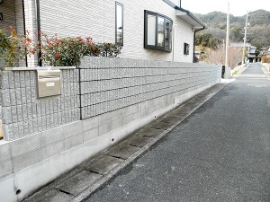 金光町 S様邸/施工事例　ブロック塀の積み足しリフォーム工事