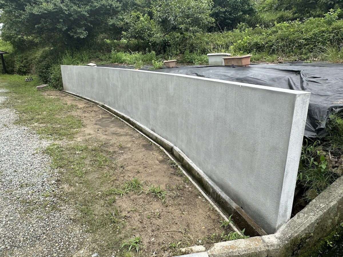 広島県福山市・T様｜外構リフォームで古い石垣を撤去・ブロック塀を新設＆塗装！