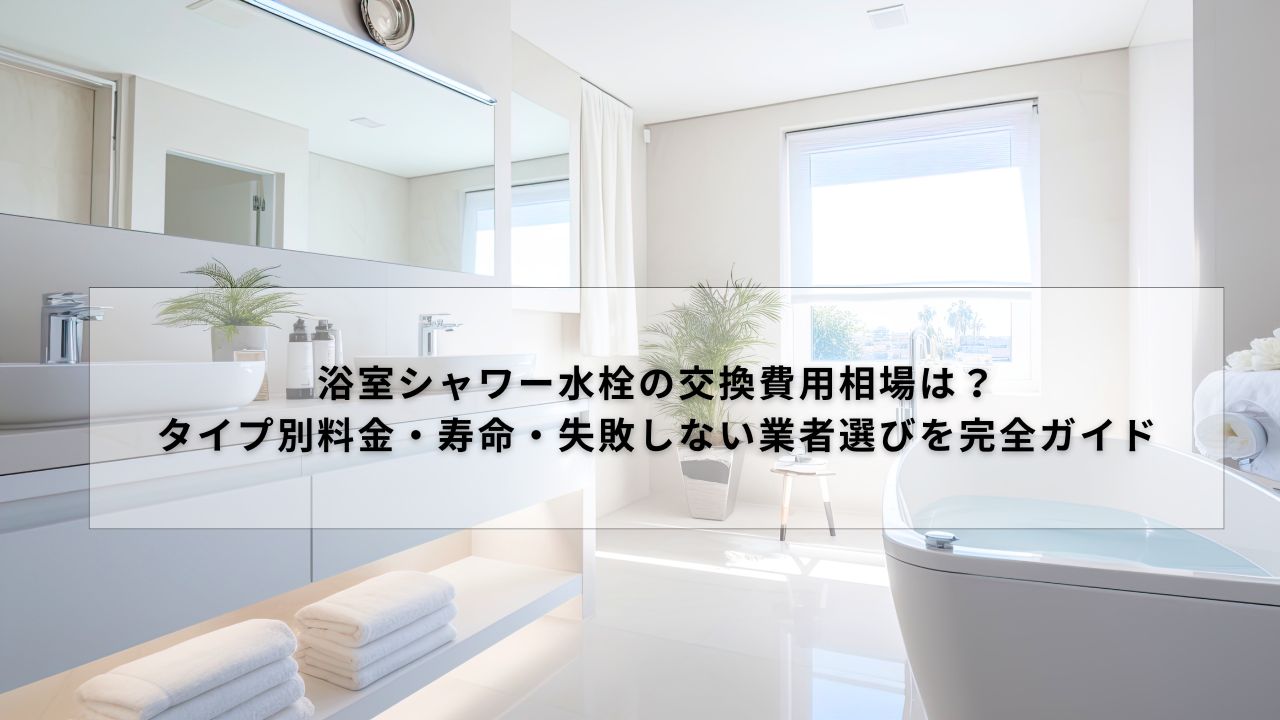 浴室シャワー水栓の交換費用相場は？タイプ別料金・寿命・失敗しない業者選びを完全ガイド